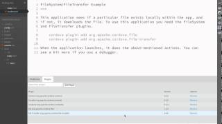 Example of Cordova Plugin