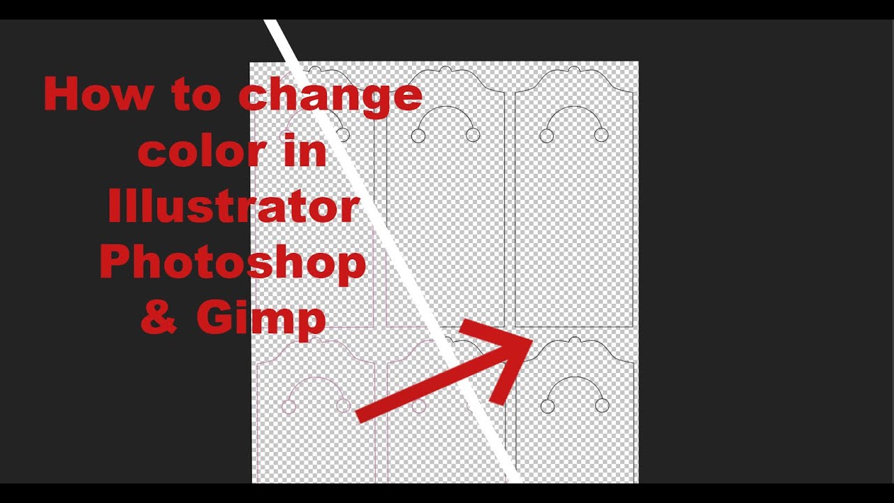 How To Change Colours In Adobe Illustrator Photoshop And Gimp Youtube