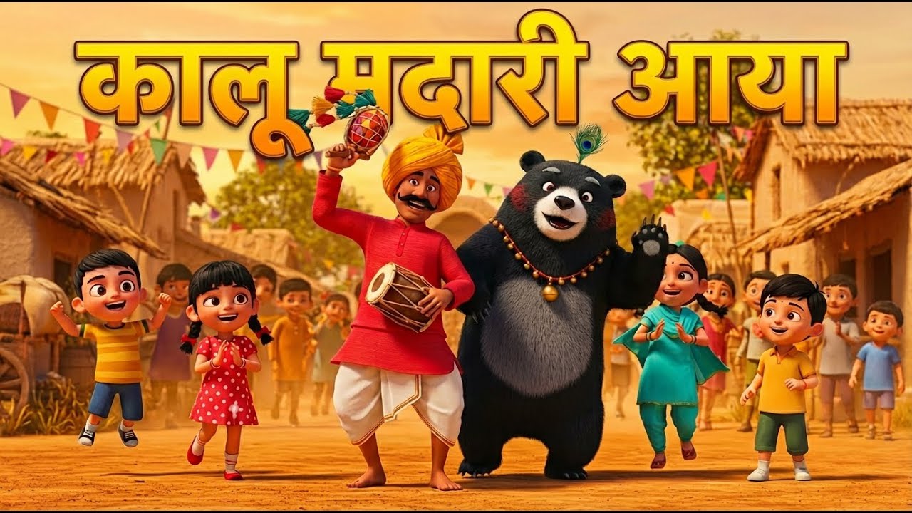 Kalu Madari Aaya | कालू मदारी आया | Most Popular Kids Rhyme 