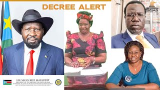 President Kiir Issued Decrees Relieving Undersecretaries In The Ministry Of Finance & Planning