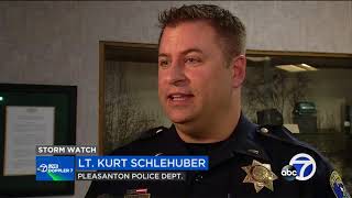 Man eludes police after car chase, crash into tree in Pleasanton