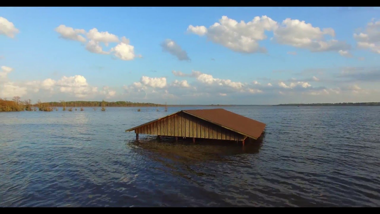 Lake Bistineau Flood 2016 My House to Spring Branch YouTube