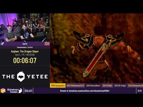Asghan: The Dragon Slayer [Any%] by havrd - #ESASummer19