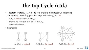 Computational Social Choice Lecture 8 (Top Cycle)