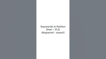 How to implement Keyword assert in Python | Part-2 | #pythonshot #keywords  #python3 #shorts #code