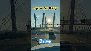 Driving Governor Mario M. Cuomo Bridge at Sunset #driving #tappanzee #brigde #sunset