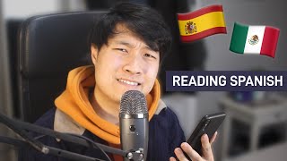 reading the wikipedia article 'Spanish' in spanish (not clickbait)