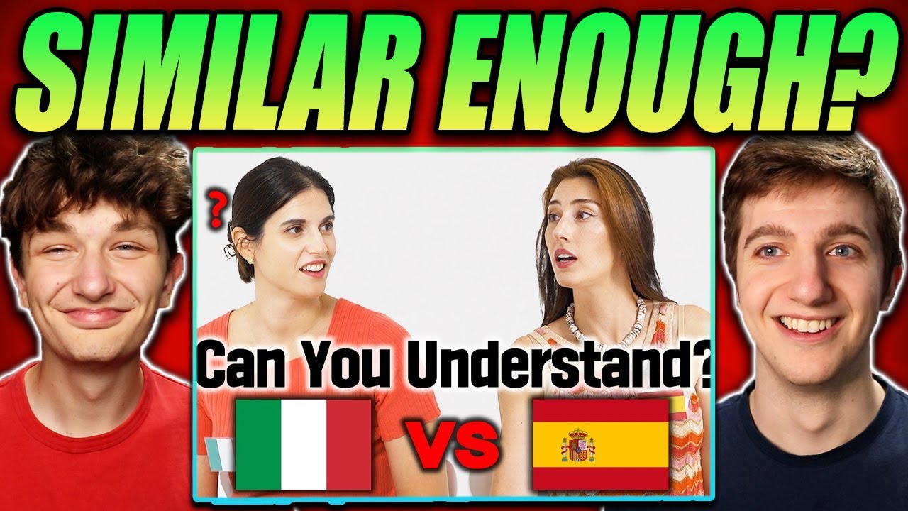 Americans React to Spanish vs Italian! Can They Understand Each Other?!