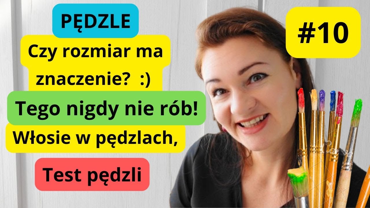👉Jak zacząć malować?🎨odc.10. PĘDZLE Jakie pędzle kupić na początek? Jakie pędzle do czego?👈