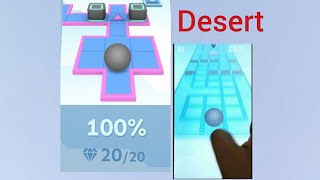 Rolling Sky Level 4 Desert 100% (20/20 💎) | Rolling sky