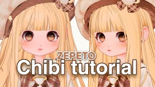 Chibi Zepeto face tutorial