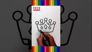 how to draw a crown #drawing #easydrawing #shorts