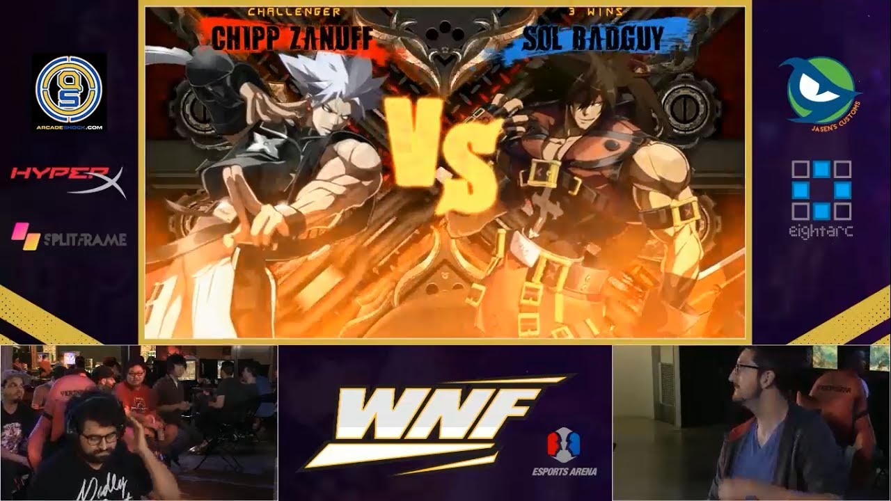 Guilty Gear Xrd :- WNF pre-Evo Grand Finals - imnotasandwich (CHIPP ZANUFF) Vs. toyiyet (SOL BADGUY)