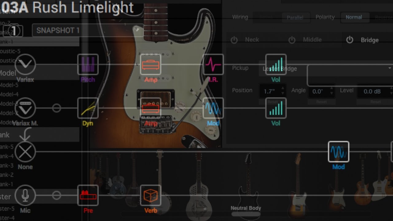 Limelight (Alex Lifeson/Rush) Line 6 Helix Preset Demo