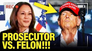 Kamala Prosecutes “PREDATOR TRUMP” in Her FIRST SPEECH