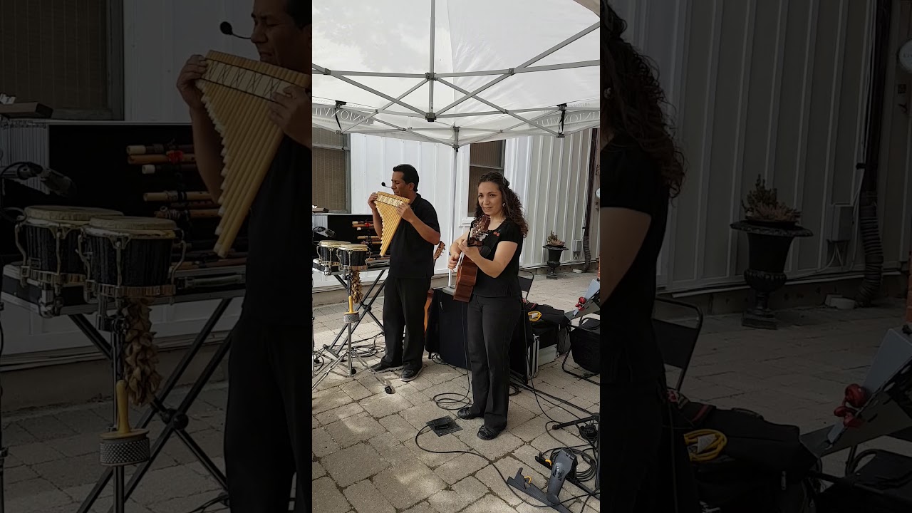 Farrucas Duo playing "Historia De Un Amor" cover song at Unionville Main Street