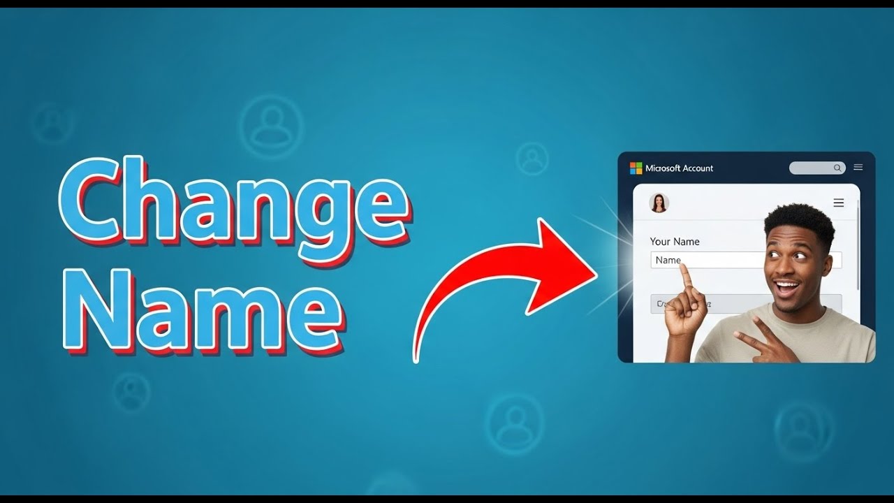 How to Change Your Microsoft Account Name! YouTube