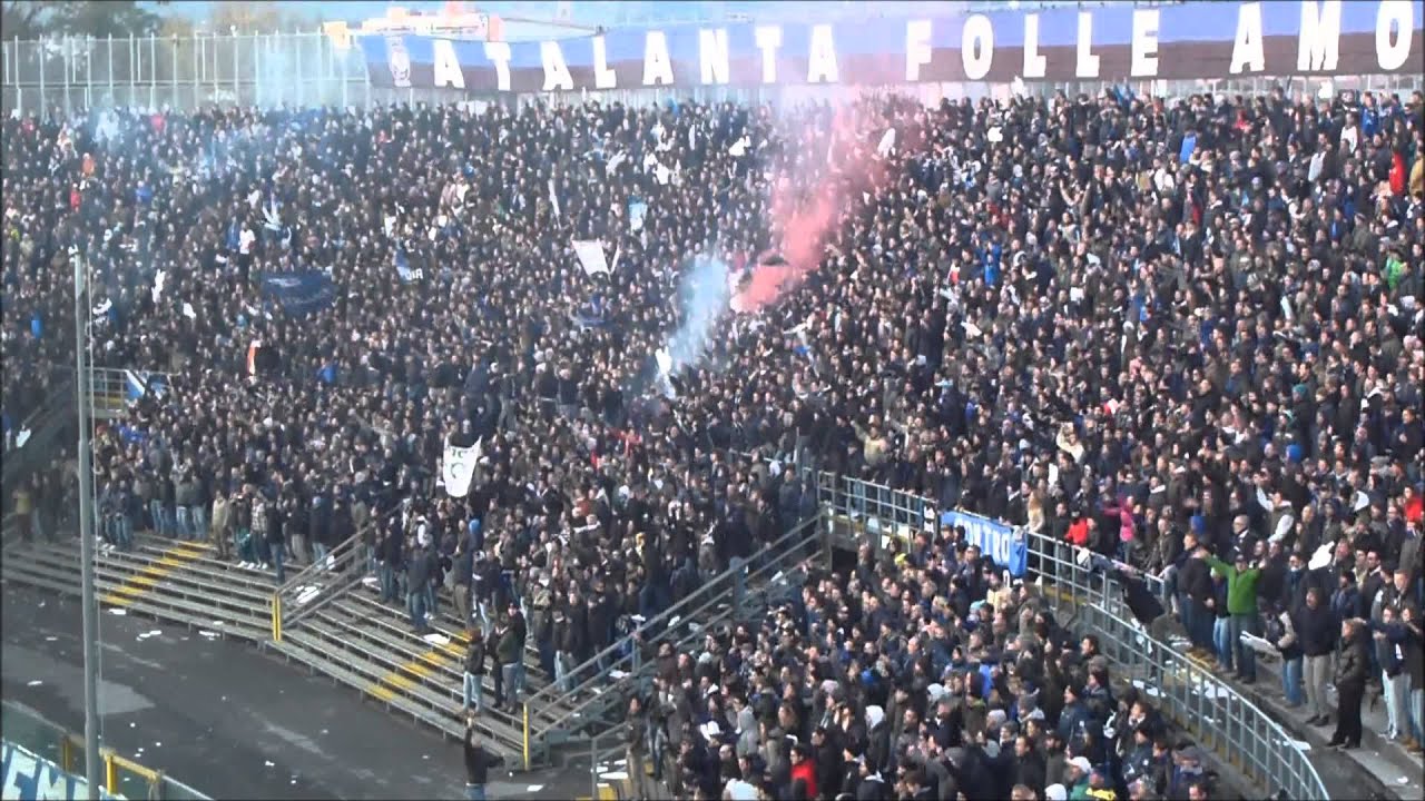 Atalanta - Roma 1-1: Tifo Curva Nord Bergamo.