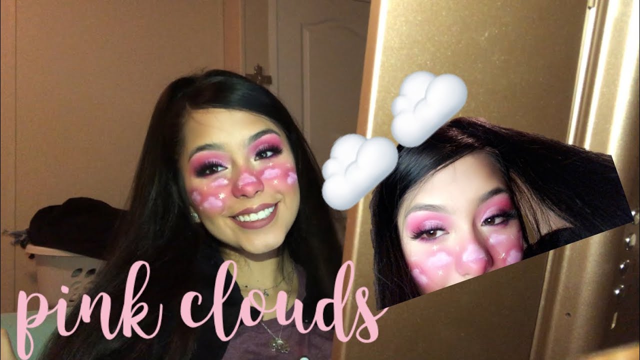 PINK CLOUD FACE MAKEUP!!