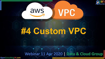 Amazon Virtual Private Cloud (VPC) | #4 Custom VPC | Webinar | Open Consulting™ on 11 Apr 2020