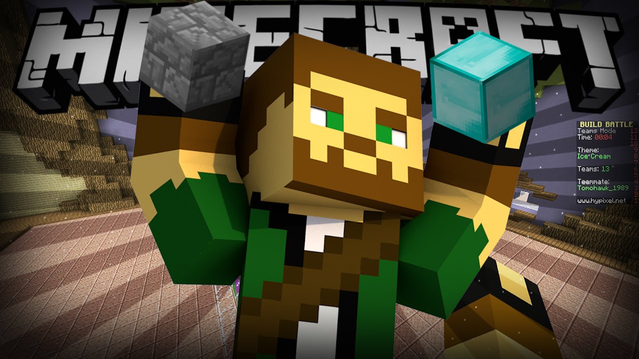 (ICE CREAM SUNDAY!) MINECRAFT: BUILD BATTLE! w/ Tomohawk1989!