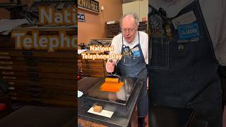 Howard phones this letterpress print in for National Telephone Day (April 25)