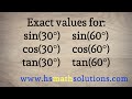 Trigonometry with Equilateral Triangles