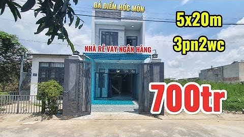 Bán nhà Hóc Môn sổ hồng riêng gần Chợ Bà Điểm 5x20m 3pn2wc I Nhà đất Hóc Môn giá rẻ 2025