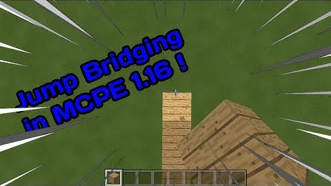 How to Jump Bridge in MCPE 1.16 !