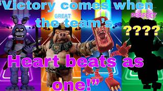 Bonnie🆚Heavy🆚Huggy Wuggy🆚Hulk-“One team — one goal, only victory!” 💥
