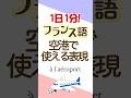1日1分フランス語☆空港で使える表現☆#フランス語 #英語 #1日1分フランス語 #フランス語単語 #フランス語聞き流し