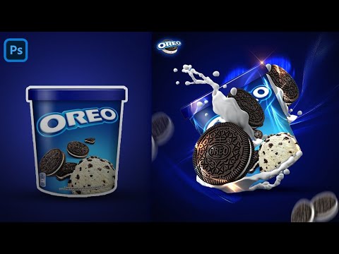Social Media Post Design Photoshop Oreo Cookies Poster Design Photoshop Tutorial