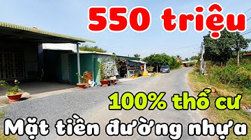 Bán đất 2 mặt đường thổ cư 100% giá 550 triệu ở Bến Cầu Tây Ninh cách TPHCM 60km sổ hồng riêng