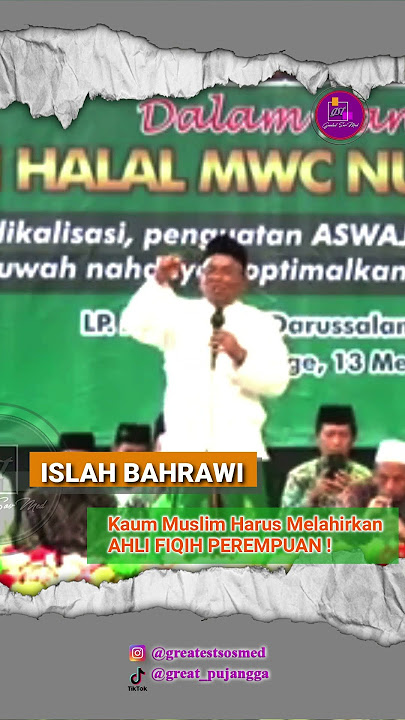 INDONESIA BUTUH AHLI FIQIH PEREMPUAN #shorts #islahbahrawi
