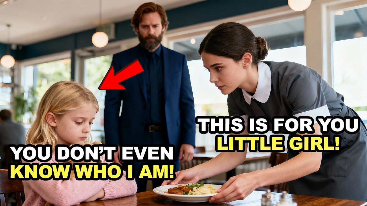 WAITRESS SECRETLY FEEDS A POOR GIRL — THEN A BILLIONAIRE CEO ARRIVES WITH POLICE