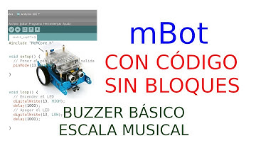 Robótica mBot - Lección 21 - Buzzer básico. Escala musical
