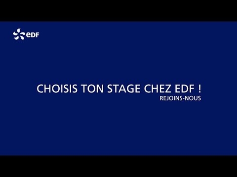 Le groupe EDF accueille chaque année près de 3000 stagiaires de niveau Bac à Bac+5