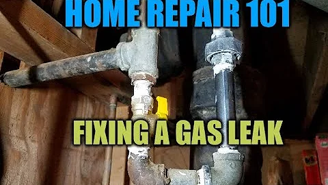 HOME REPAIR 101- fixing a gas leak - DayDayNews