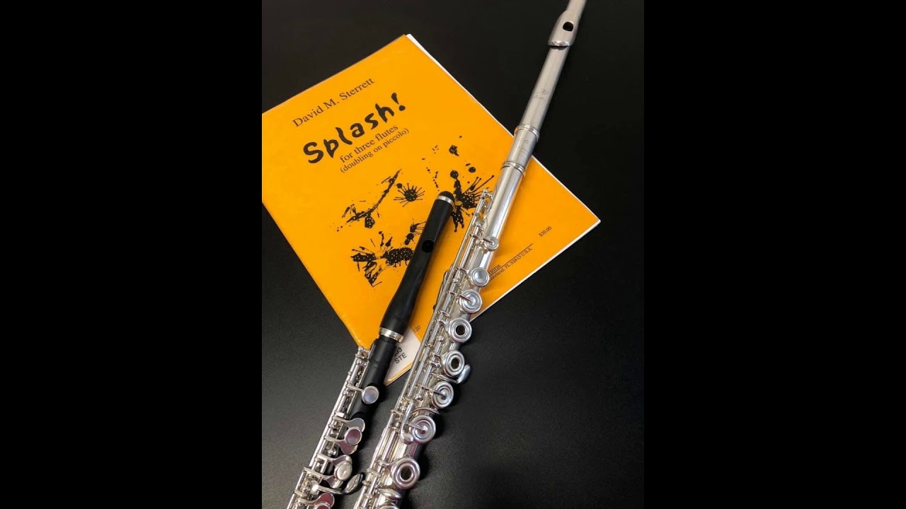 Splash! For Flute Trio by David M. Sterrett