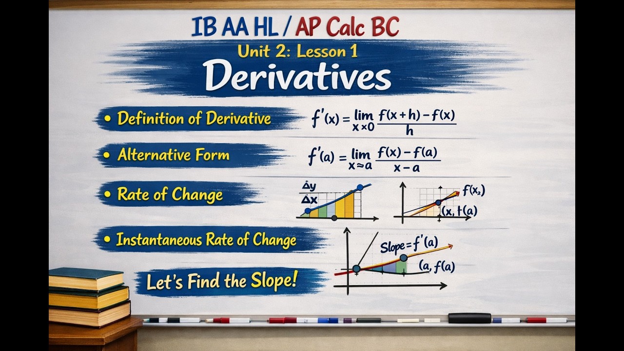 Calculus Unit 2 Lesson 1: Derivative - YouTube