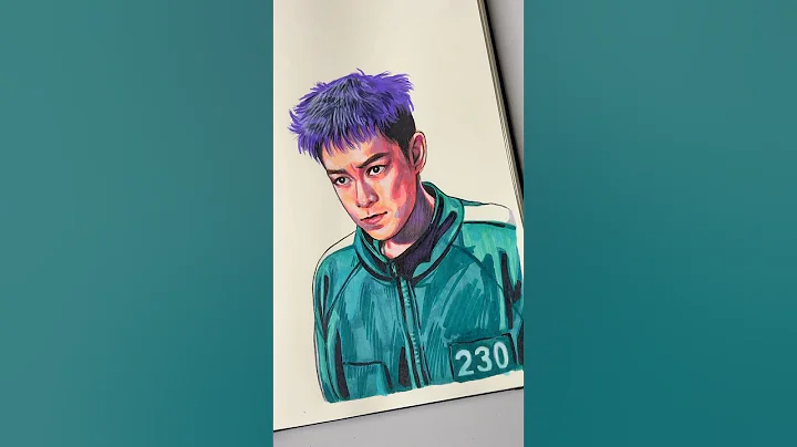 drawing thanos from squidgame 2 #ardrawing