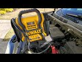 DEWALT 1600 Peak Amp Portable Car Jump Starter with 120 PSI Air Compressor and 500-Watt Inverter