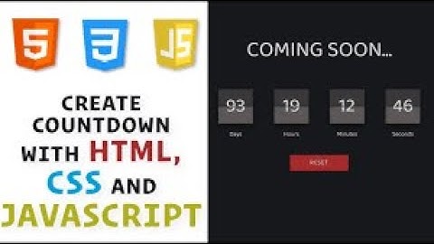 Building an Impressive Countdown Timer | HTML, Bootstrap & JavaScript Project | To Be Engineer