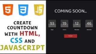 Building an Impressive Countdown Timer | HTML, Bootstrap & JavaScript Project | To Be Engineer