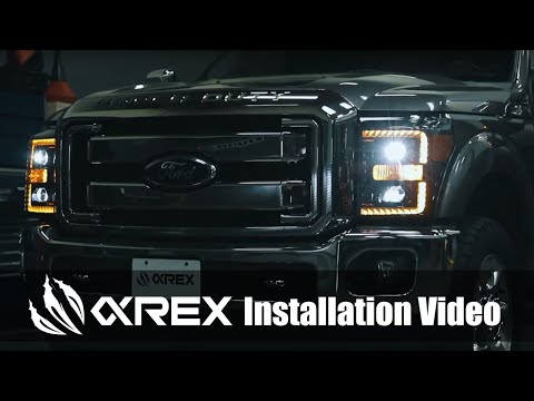 AlphaRex Step-by-step Installation Video for 2011-2016 Ford Super Duty Projector Headlights