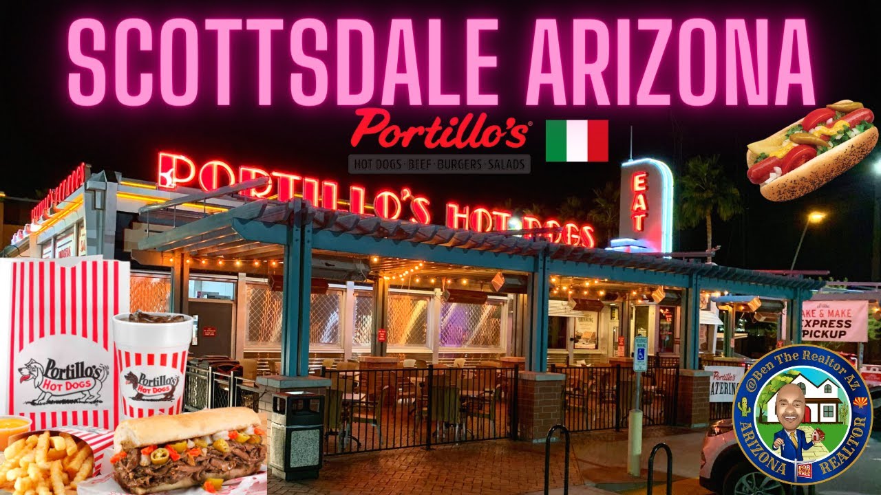 PORTILLO'S Scottsdale Arizona Italian Beef Chicago Style Hot Dogs YouTube