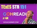 TExES Science of Teaching Reading (151) –#44 - READING SPECIALIST 151 Practice Exam ~ GOHacademy.com