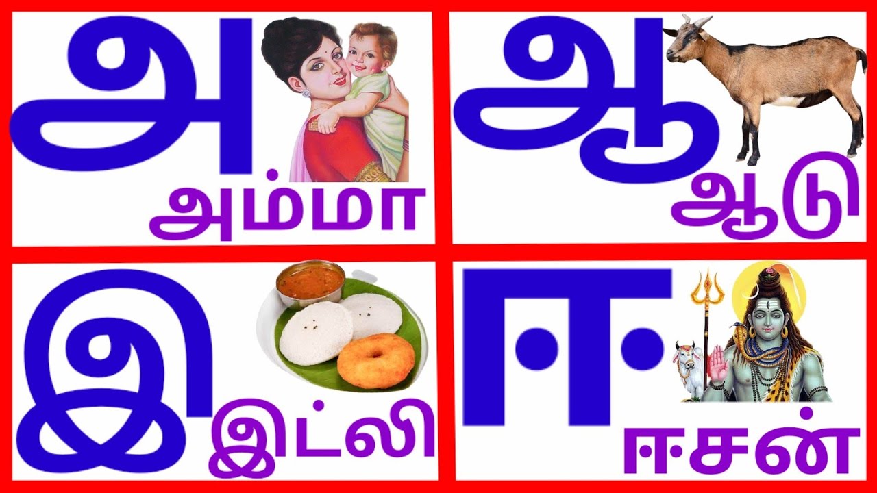       learn Tamil alphabets littersPRINIT1419