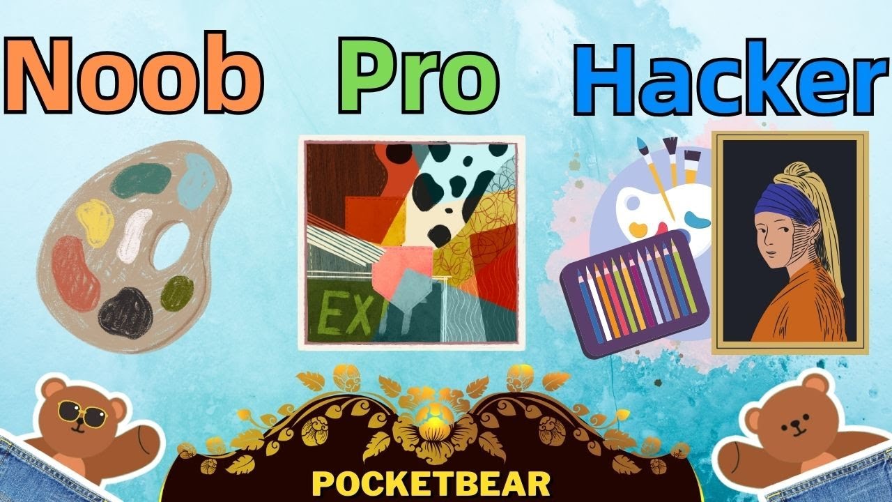 NOOB vs PRO vs HACKER - Idle Art Tycoon:Pixel Art Game | @PocketBear470 ...