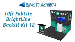 10ft FabLite BrightLine Backlit Kit 12 - Infinity Exhibits